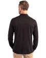 Los Angeles Dodgers 2025 World Series Champions Cutter & Buck Virtue Eco Pique Recycled Quarter Zip Mens Big & Tall Pullover Black Back