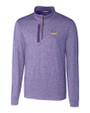 LSU Tigers Cutter & Buck Stealth Heathered Quarter Zip Mens Pullover College Purple Mannequin