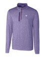 Kansas State Wildcats Cutter & Buck Stealth Heathered Quarter Zip Mens Pullover College Purple Mannequin