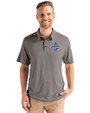 Los Angeles Dodgers 2025 World Series Champions Cutter & Buck Coastline Epic Comfort Recycled Mens Polo Elemental Grey Front