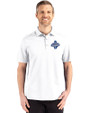 Los Angeles Dodgers 2025 World Series Champions Cutter & Buck Advantage Refresh Epic Confidence Recycled Mens Big & Tall Tri-Blend Pique Polo White Front