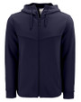 Clique Haven Recycled Mens Full Zip Hooded Sweatshirt Dark Navy Mannequin