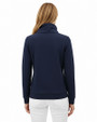 Clique Haven Recycled Womens High Collar Pullover Sweatshirt Dark Navy Back