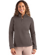 Clique Haven Recycled Womens Quarter Zip Pullover Pistol Front
