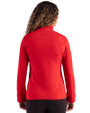 Clique Haven Recycled Womens Quarter Zip Pullover Red Back