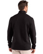 Clique Haven Recycled Mens Quarter Zip Pullover Black Back