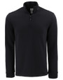 Clique Haven Recycled Mens Quarter Zip Pullover Black Mannequin
