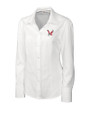 Eastern Washington Eagles Cutter & Buck Epic Easy Care Nailshead Womens Long Sleeve Dress Shirt White Mannequin