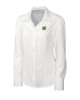 Wichita State Shockers Cutter & Buck Epic Easy Care Nailshead Womens Long Sleeve Dress Shirt White Mannequin