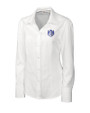 Saint Louis Billikens Cutter & Buck Epic Easy Care Nailshead Womens Long Sleeve Dress Shirt White Mannequin