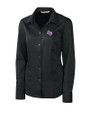 Stephen F Austin Lumberjacks Cutter & Buck Epic Easy Care Nailshead Womens Long Sleeve Dress Shirt Black Mannequin
