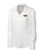 Illinois State Redbirds Cutter & Buck Epic Easy Care Nailshead Womens Long Sleeve Dress Shirt White Mannequin