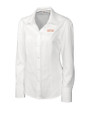 UOP Tigers Cutter & Buck Epic Easy Care Nailshead Womens Long Sleeve Dress Shirt White Mannequin