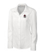 Georgia Bulldogs Cutter & Buck Epic Easy Care Nailshead Womens Long Sleeve Dress Shirt White Mannequin