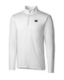 Michigan Wolverines Cutter & Buck Pennant Sport Half Zip White Mannequin
