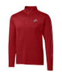 Utah Utes Cutter & Buck Pennant Sport Half Zip Cardinal Red Mannequin
