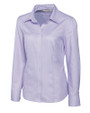 Cutter & Buck Epic Easy Care Nailshead Womens Long Sleeve Dress Shirt Opal Mannequin