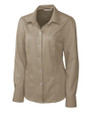 Cutter & Buck Epic Easy Care Nailshead Womens Long Sleeve Dress Shirt Rope Mannequin