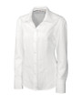 Cutter & Buck Epic Easy Care Nailshead Womens Long Sleeve Dress Shirt White Mannequin