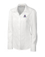 Arizona Wildcats Cutter & Buck Epic Easy Care Nailshead Womens Long Sleeve Dress Shirt White Mannequin