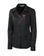 Tennessee Volunteers Cutter & Buck Epic Easy Care Nailshead Womens Long Sleeve Dress Shirt Black Mannequin