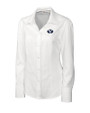 Brigham Young Cougars Cutter & Buck Epic Easy Care Nailshead Womens Long Sleeve Dress Shirt White Mannequin