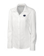 Penn State Nittany Lions Cutter & Buck Epic Easy Care Nailshead Womens Long Sleeve Dress Shirt White Mannequin