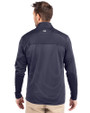 Seafair Cutter & Buck Traverse Stretch Eco Stripe Quarter Zip Mens Big and Tall Pullover Liberty Navy Back