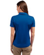 Seafair Cutter & Buck Prospect Eco Textured Stretch Recycled Womens Short Sleeve Polo Tour Blue Back
