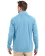 Seafair Cutter & Buck Adapt Eco Knit Stretch Recycled Mens Quarter Zip Pullover Atlas Light Blue Back