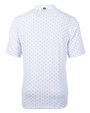 Seafair Cutter & Buck Virtue Eco Pique Tile Print Recycled Mens Big & Tall Polo White Mannequin Back