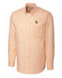 Baylor Bears Cutter & Buck Mens Long Sleeve Epic Easy Care Tattersall College Gold Mannequin
