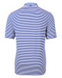 Seafair Cutter & Buck Virtue Eco Pique Stripe Recycled Mens Big and Tall Polo Tour Blue Mannequin Back