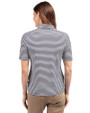 Seafair Cutter & Buck Virtue Eco Pique Stripe Recycled Womens Top Navy Blue Back