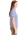 Seafair Cutter & Buck Virtue Eco Pique Stripe Recycled Womens Top Tour Blue Side