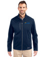 Seafair Cutter & Buck Evoke Softshell Recycled Full Zip Mens Jacket Navy Blue Front