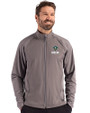 UNC Wilmington Seahawks - Cutter & Buck Adapt Eco Knit Hybrid Recycled Mens Big & Tall Full Zip Jacket Elemental Grey Front