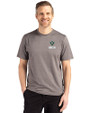 UNC Wilmington Seahawks - Cutter & Buck Coastline Eco Epic Comfort Recycled Mens Short Sleeve Tee Elemental Grey Front
