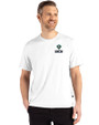 UNC Wilmington Seahawks - Cutter & Buck Coastline Eco Epic Comfort Recycled Mens Short Sleeve Tee White Front