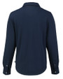 UNC Wilmington Seahawks - Cutter & Buck Advantage Eco Tri-Blend Pique Womens Long Sleeve Button Up Liberty Navy Mannequin Back