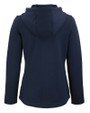 UNC Wilmington Seahawks - Cutter & Buck Roam Epic Versatility Recycled Womens Full Zip Hooded Jacket Navy Blue Mannequin Back
