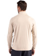 UNC Wilmington Seahawks - Cutter & Buck Coastline Eco Epic Comfort Recycled Mens Quarter Zip Wheat Back