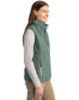 UNC Wilmington Seahawks - Cutter & Buck Rainier PrimaLoft® Epic Versatility Womens Insulated Recycled Full Zip Puffer Vest Hunter Melange Side