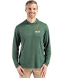 UNC Wilmington Seahawks - Cutter & Buck Coastline Eco Epic Comfort Recycled Mens Hooded Shirt Hunter Green Front