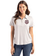 Indiana Hoosiers College Football Playoff 2025 National Champions Cutter & Buck Coastline Eco Epic Comfort Recycled Womens Polo CONCRETE Front