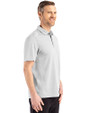 Indiana Hoosiers College Football Playoff 2025 National Champions Cutter & Buck Advantage Eco Tri-Blend Pique Mens Refresh Epic Confidence Polo CONCRETE Side