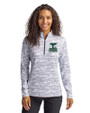 2026 Seattle FIFA World Cup Cutter & Buck Traverse Stretch Eco Camo Print Quarter Zip Womens Pullover Charcoal Front
