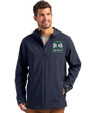2026 Seattle FIFA World Cup Cutter & Buck Camano Everyday Stretch Recycled Mens Water Resistant Jacket Navy Blue Front