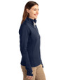 2026 Seattle FIFA World Cup Cutter & Buck Traverse Stretch Eco Quarter Zip Womens Pullover Liberty Navy Side