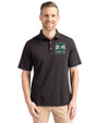 2026 Seattle FIFA World Cup Cutter & Buck Virtue Eco Pique Recycled Mens Big and Tall Polo Black Front